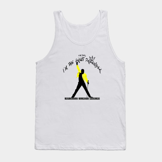 Invisible Illness Pretender (black) Tank Top by spooniespecies